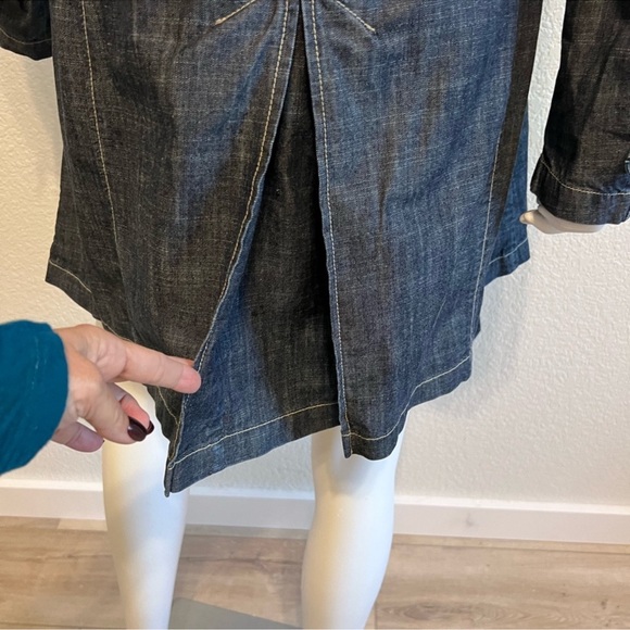 Forth & Towne Denim Trench Coat XL - Picture 6 of 13